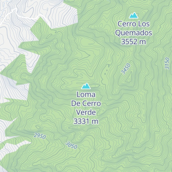 Map of Loma De Cerro Verde