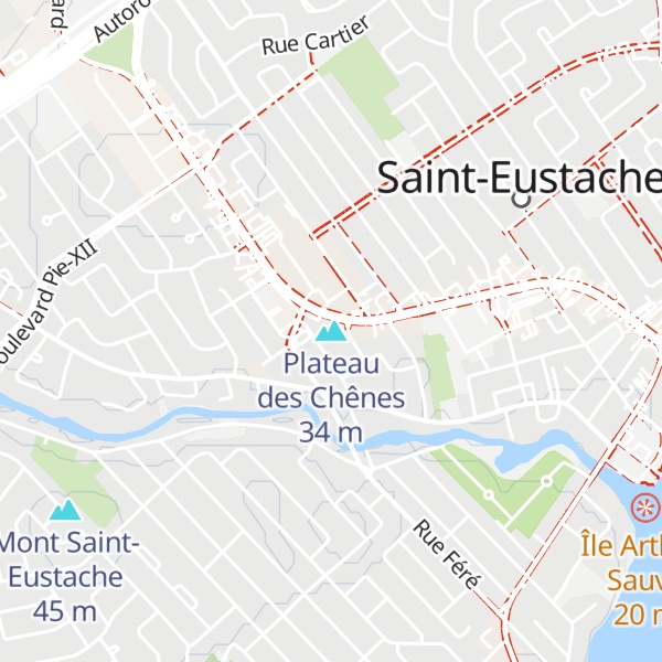 Map of Plateau des Chênes