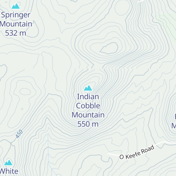 Map of Indian Cobble Mountain