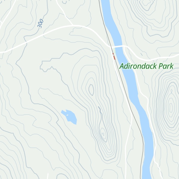 Map of Dipper Pond Mountain