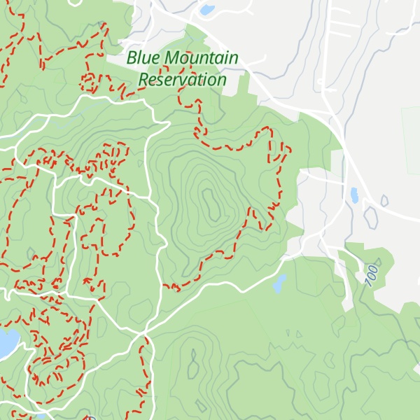 Map of Blue Mountain