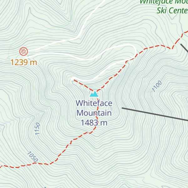 Map of Whiteface Mountain