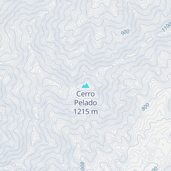 Map of Cerro Pelado