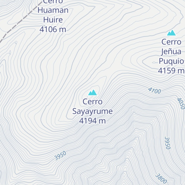 Map of Cerro Sayayrume