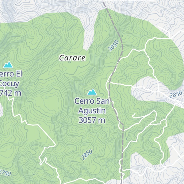 Map of Cerro San Agustin