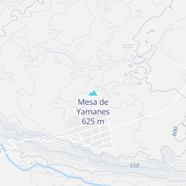 Map of Mesa de Yamanes