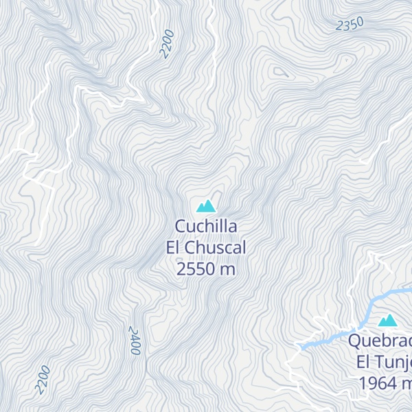 Map of Cuchilla El Chuscal