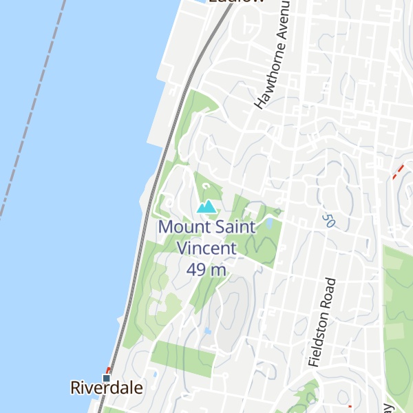 Map of Mount Saint Vincent