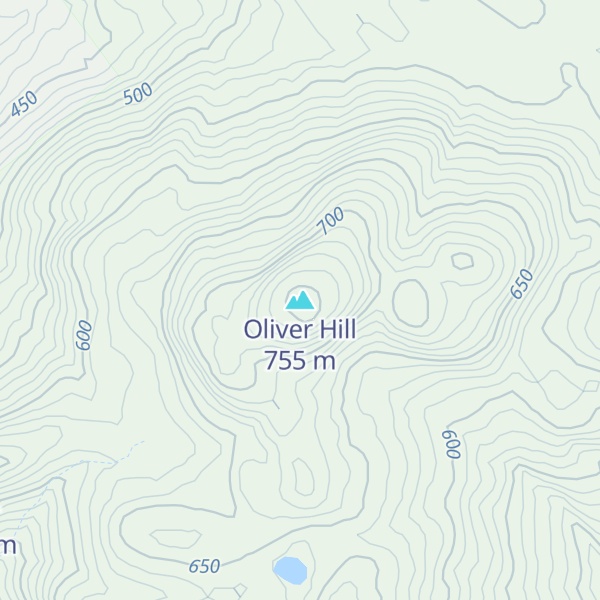 Map of Oliver Hill