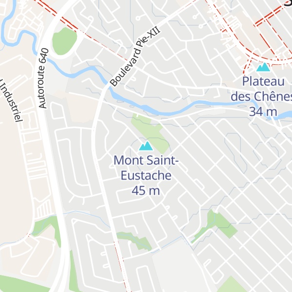Map of Mont Saint-Eustache