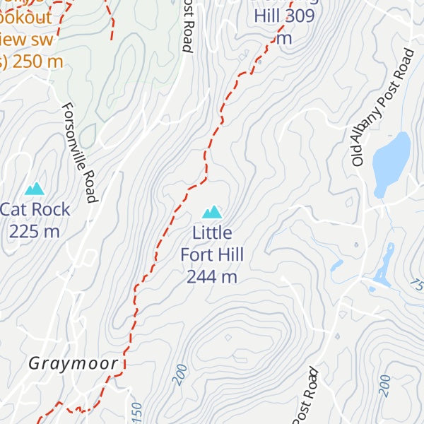 Map of Little Fort Hill