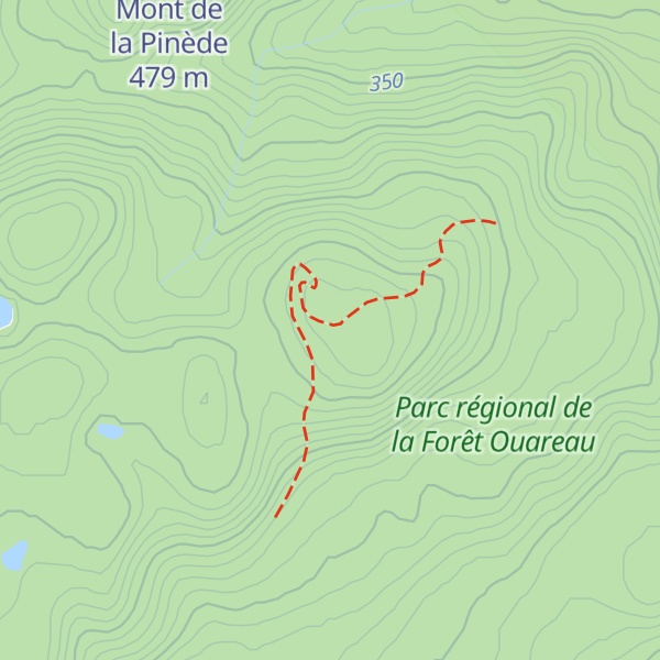 Map of Mont Paul-Perreault
