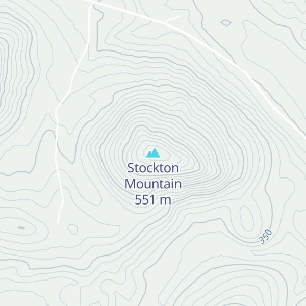 Map of Stockton Mountain