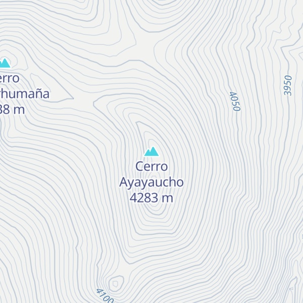 Map of Cerro Ayayaucho