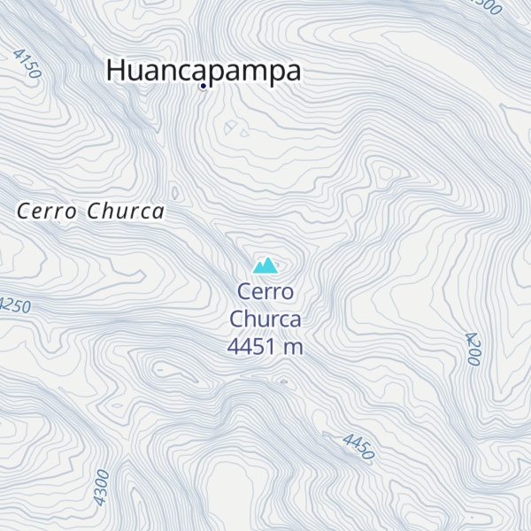 Map of Cerro Churca