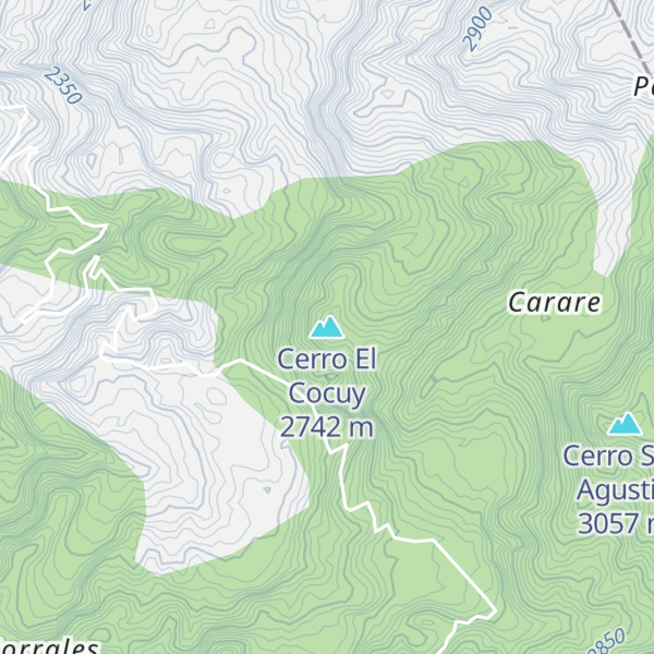 Map of Cerro El Cocuy