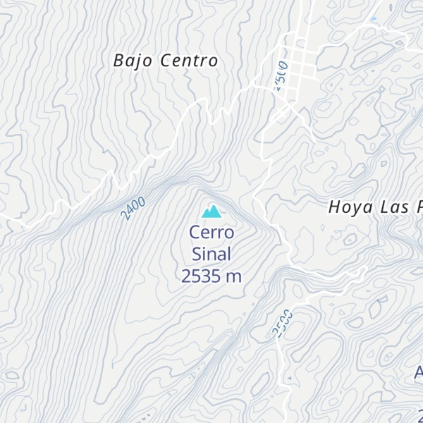 Map of Cerro Sinal