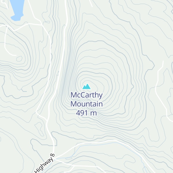 Map of McCarthy Mountain