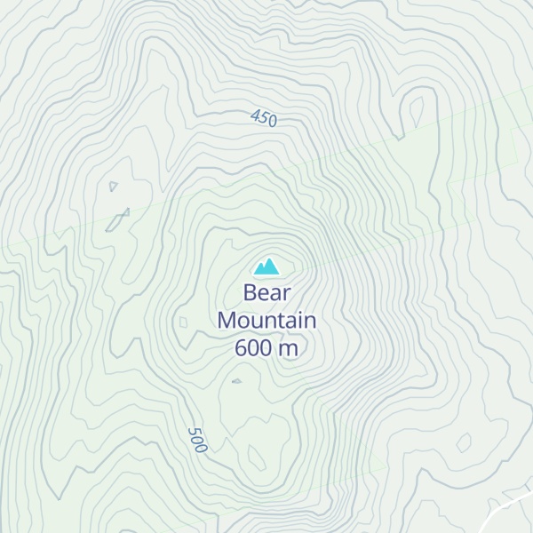 Map of Bear Mountain
