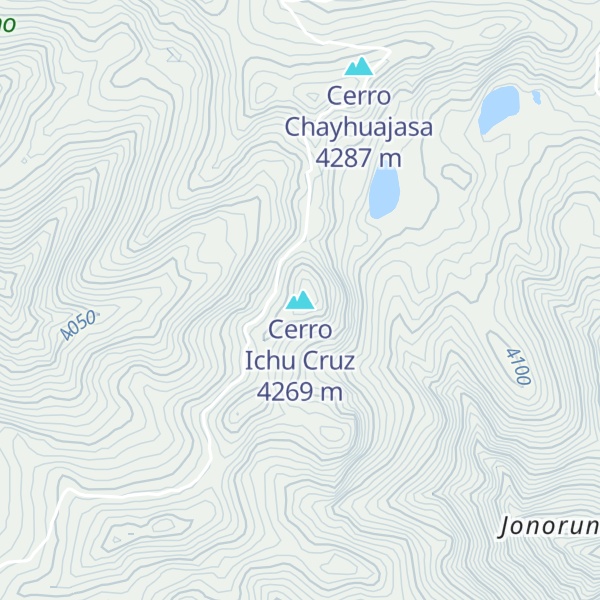 Map of Cerro Ichu Cruz