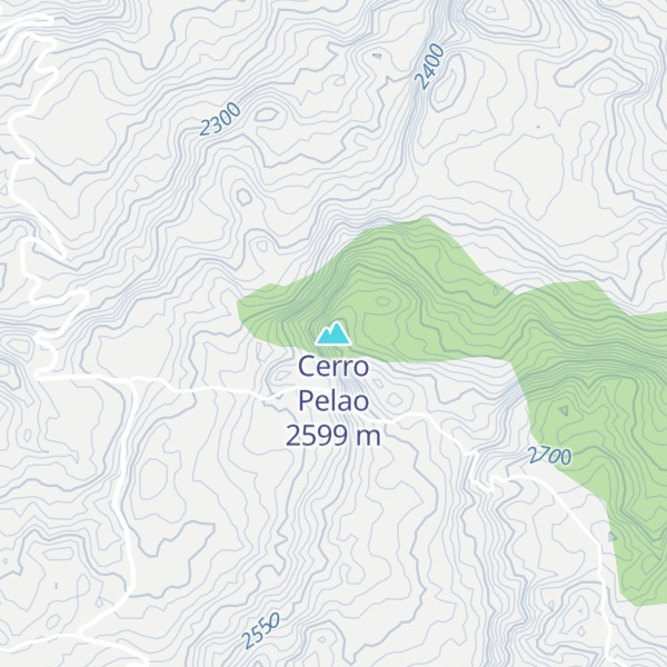 Map of Cerro Pelao