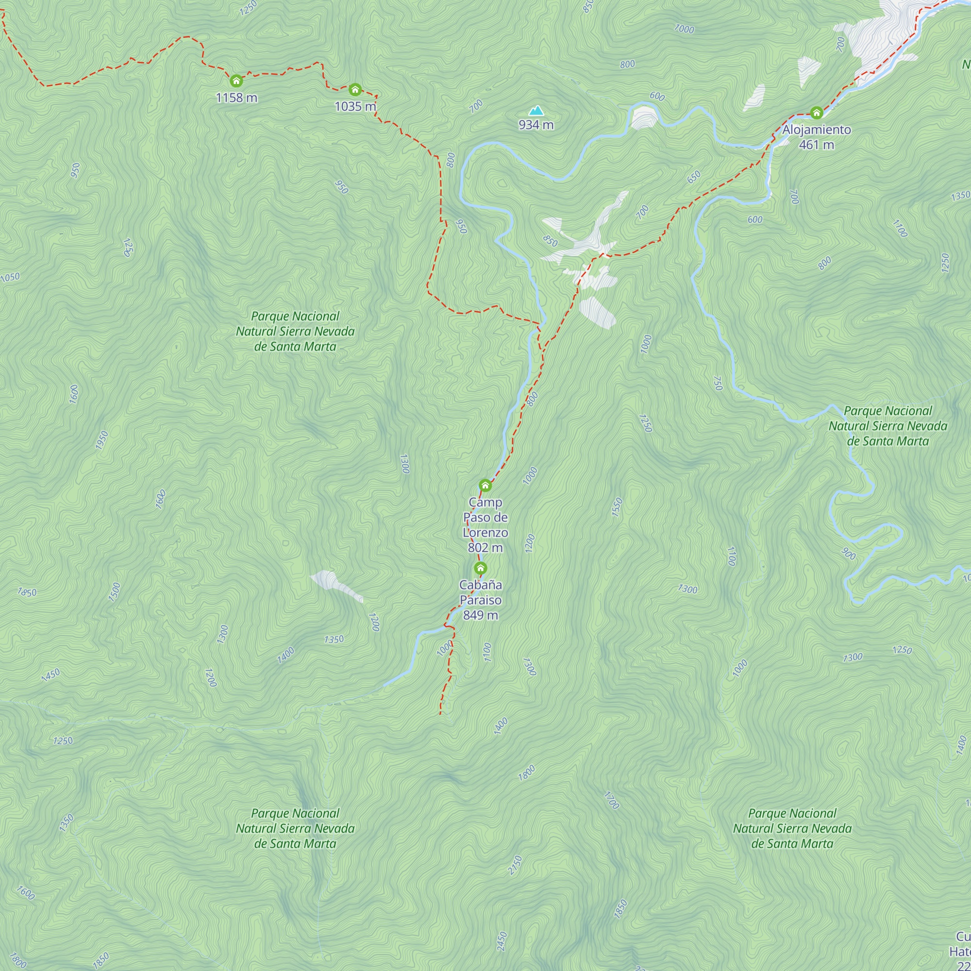 Camp Paso de Lorenzo map