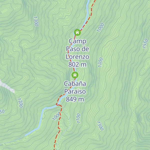 Map of Cabaña Paraiso