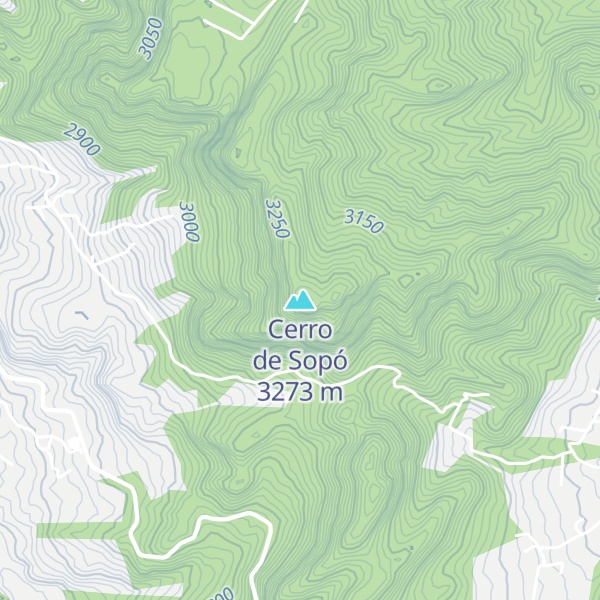 Map of Cerro de Sopó