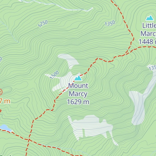 Map of Mount Marcy