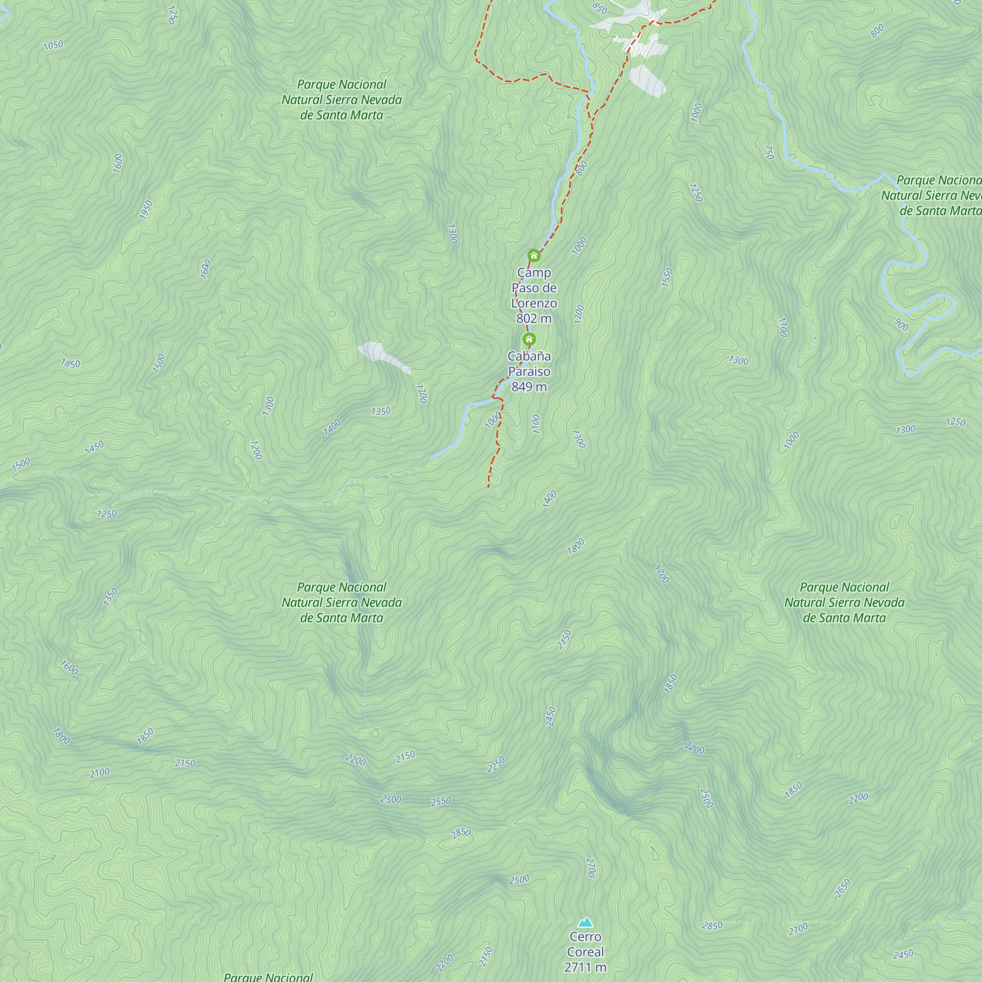 Ciudad Perdida map
