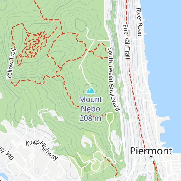 Map of Mount Nebo