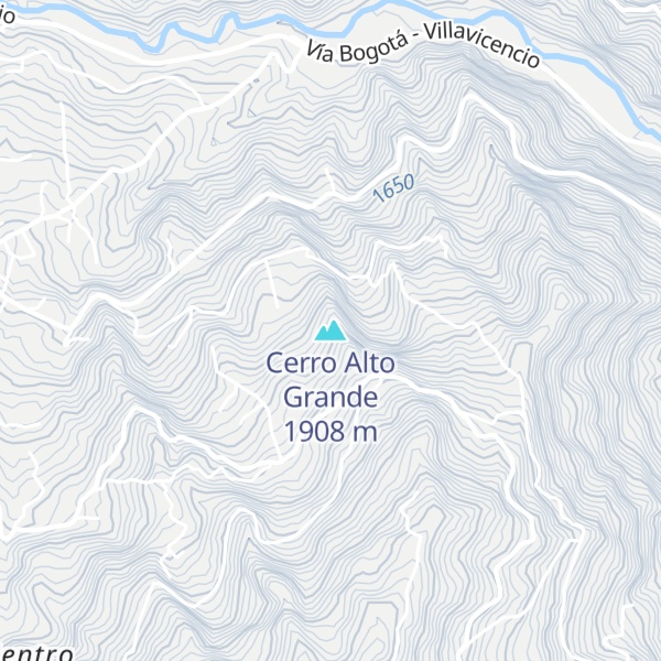 Map of Cerro Alto Grande