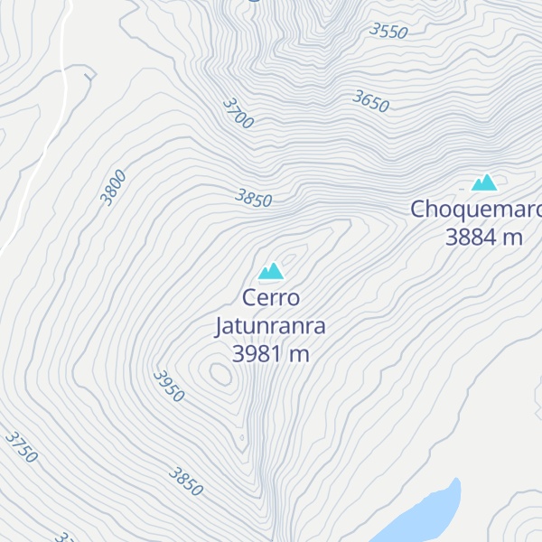 Map of Cerro Jatunranra
