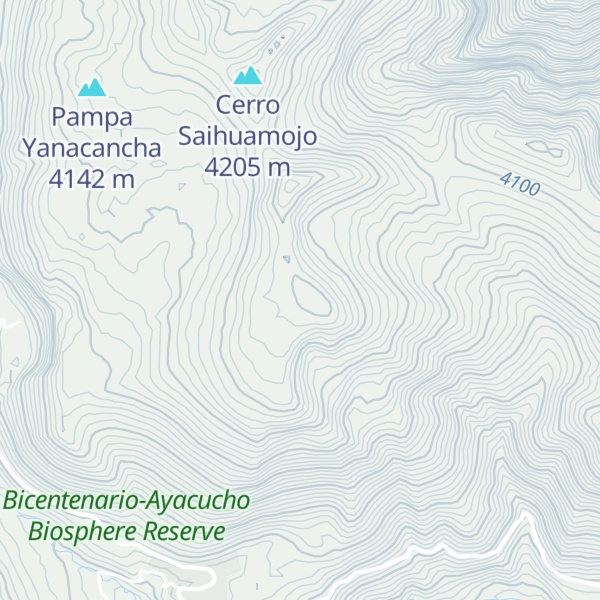 Map of Cerro Ccaccanto