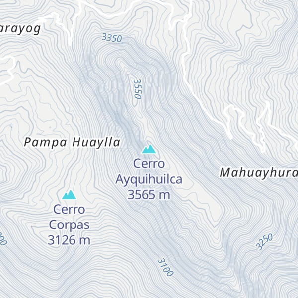 Map of Cerro Ayquihuilca