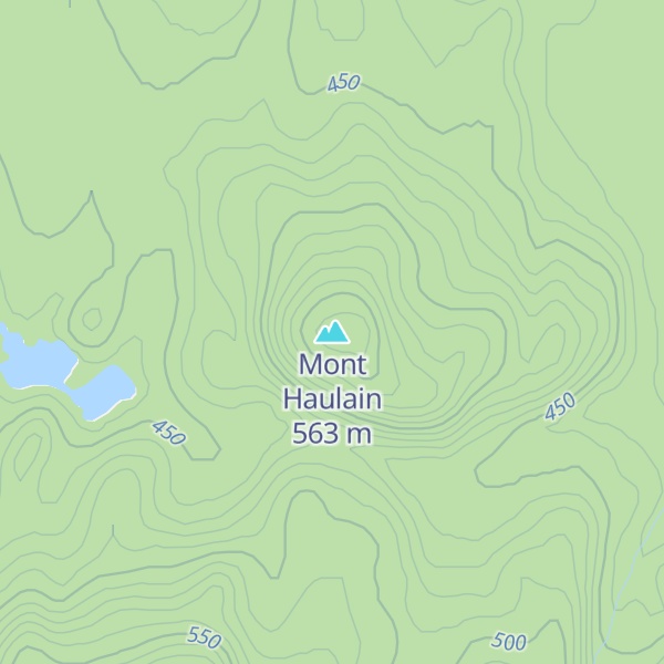 Map of Mont Haulain