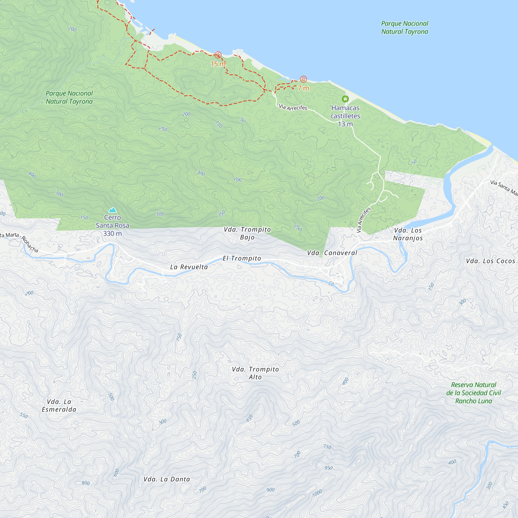 Rio de piedra map
