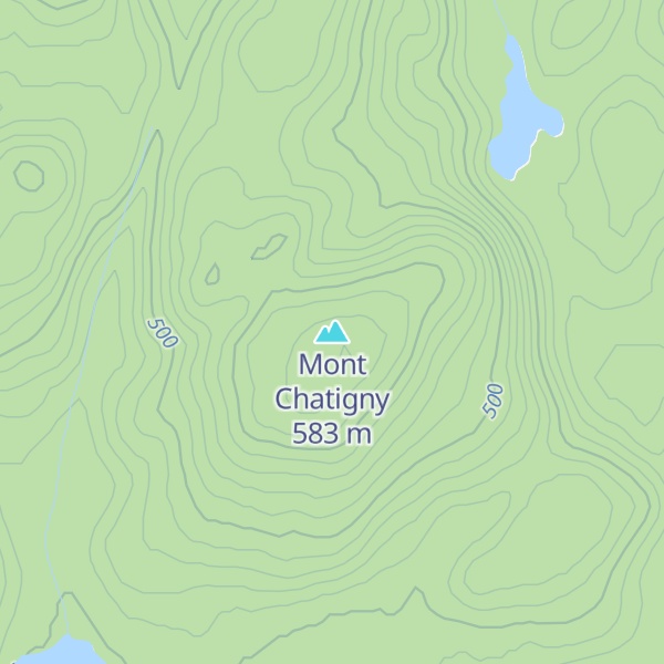 Map of Mont Chatigny