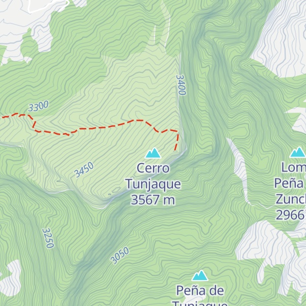 Map of Cerro Tunjaque