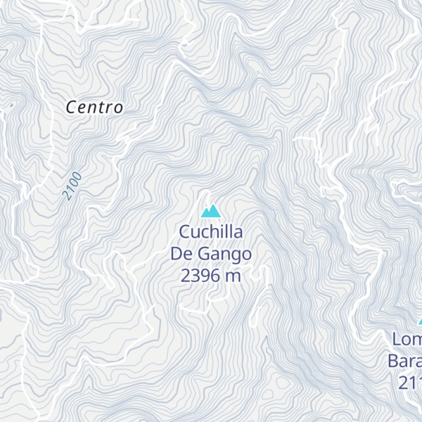 Map of Cuchilla De Gango