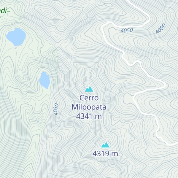Map of Cerro Milpopata