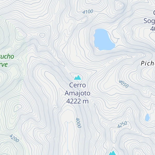 Map of Cerro Amajoto