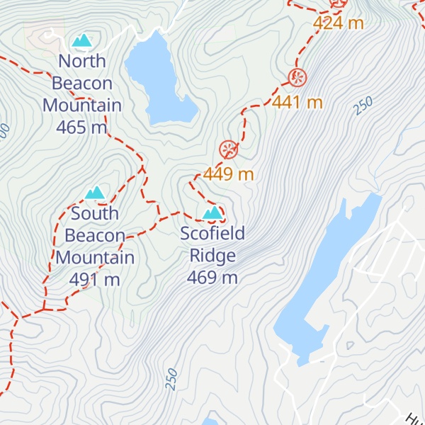 Map of Scofield Ridge