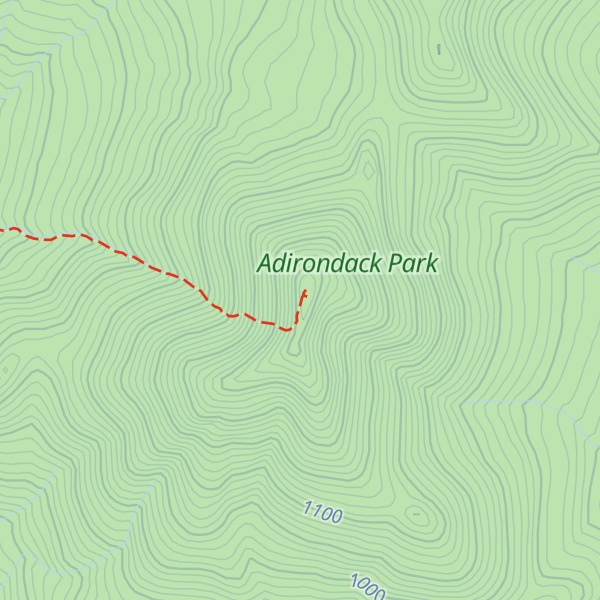 Map of Allen Mountain