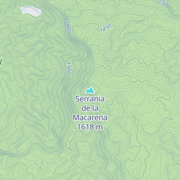 Map of Serrania de la Macarena