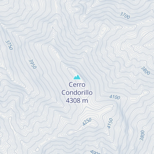 Map of Cerro Condorillo