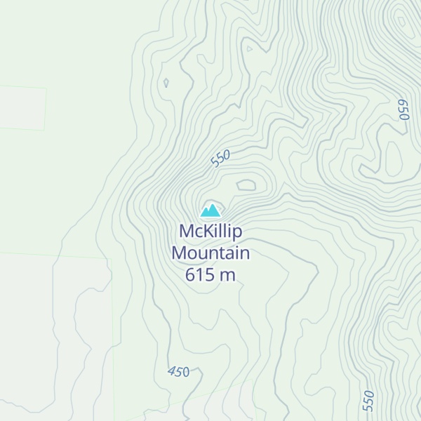 Map of McKillip Mountain