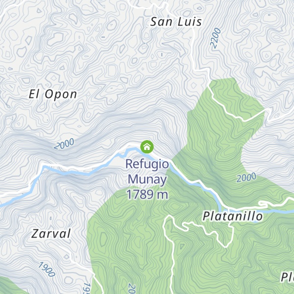 Map of Refugio Munay