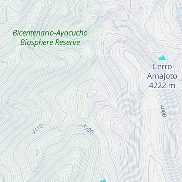 Map of Cerro Tojro
