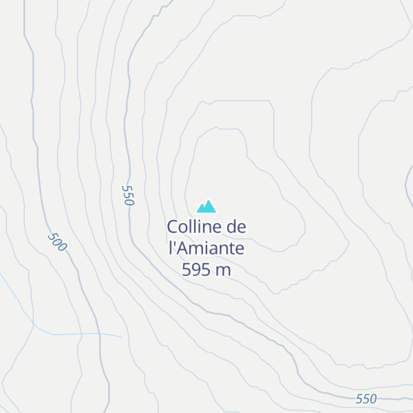 Map of Colline de l'Amiante